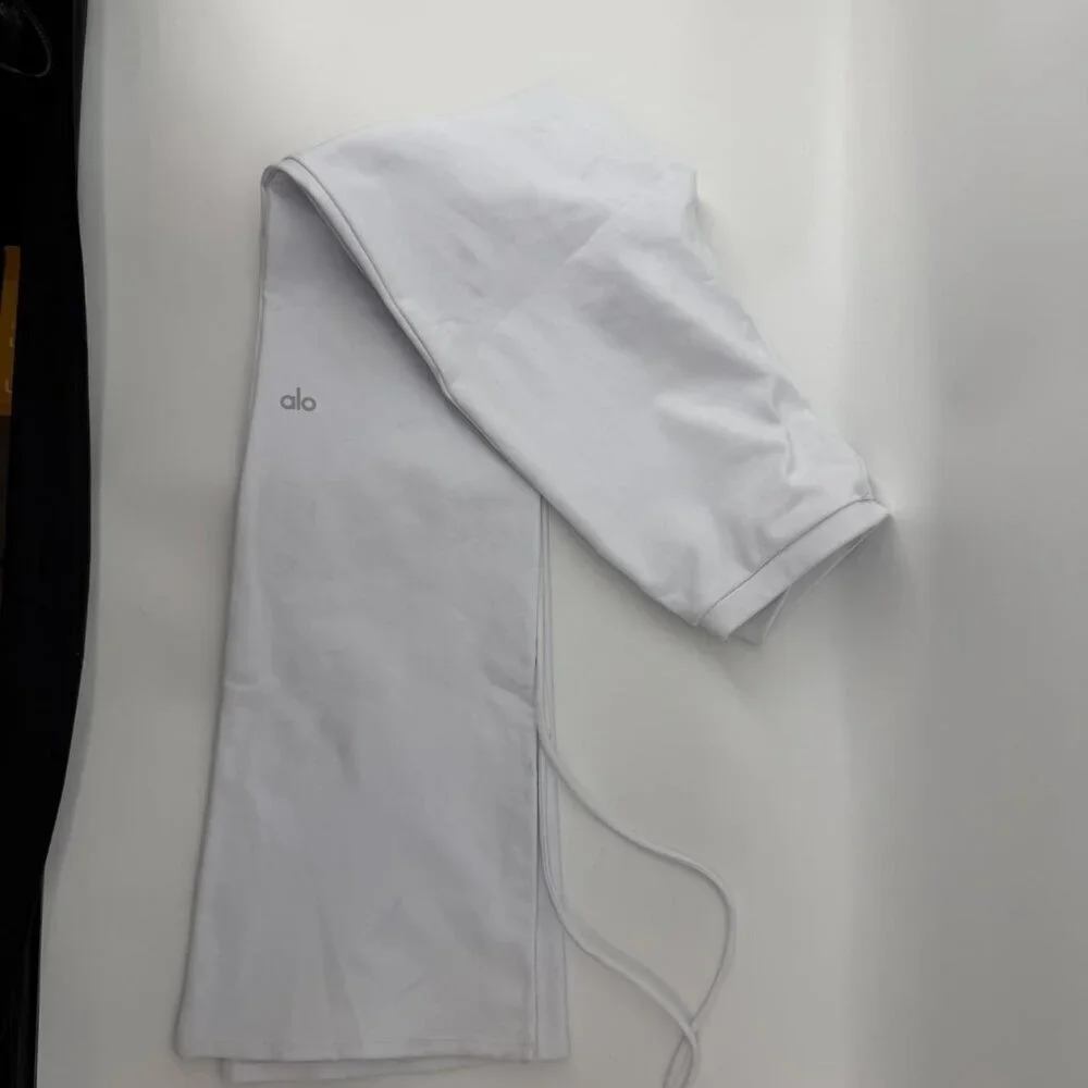 NWT ALO Airbrush High Waist Cinch Flare Legging in White XS